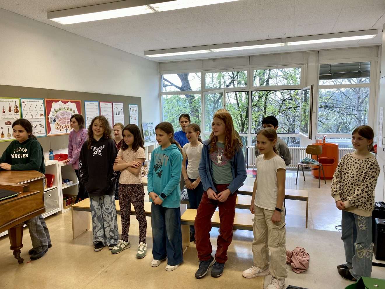 Schulchor übt für großen Auftritt in der Liederhalle